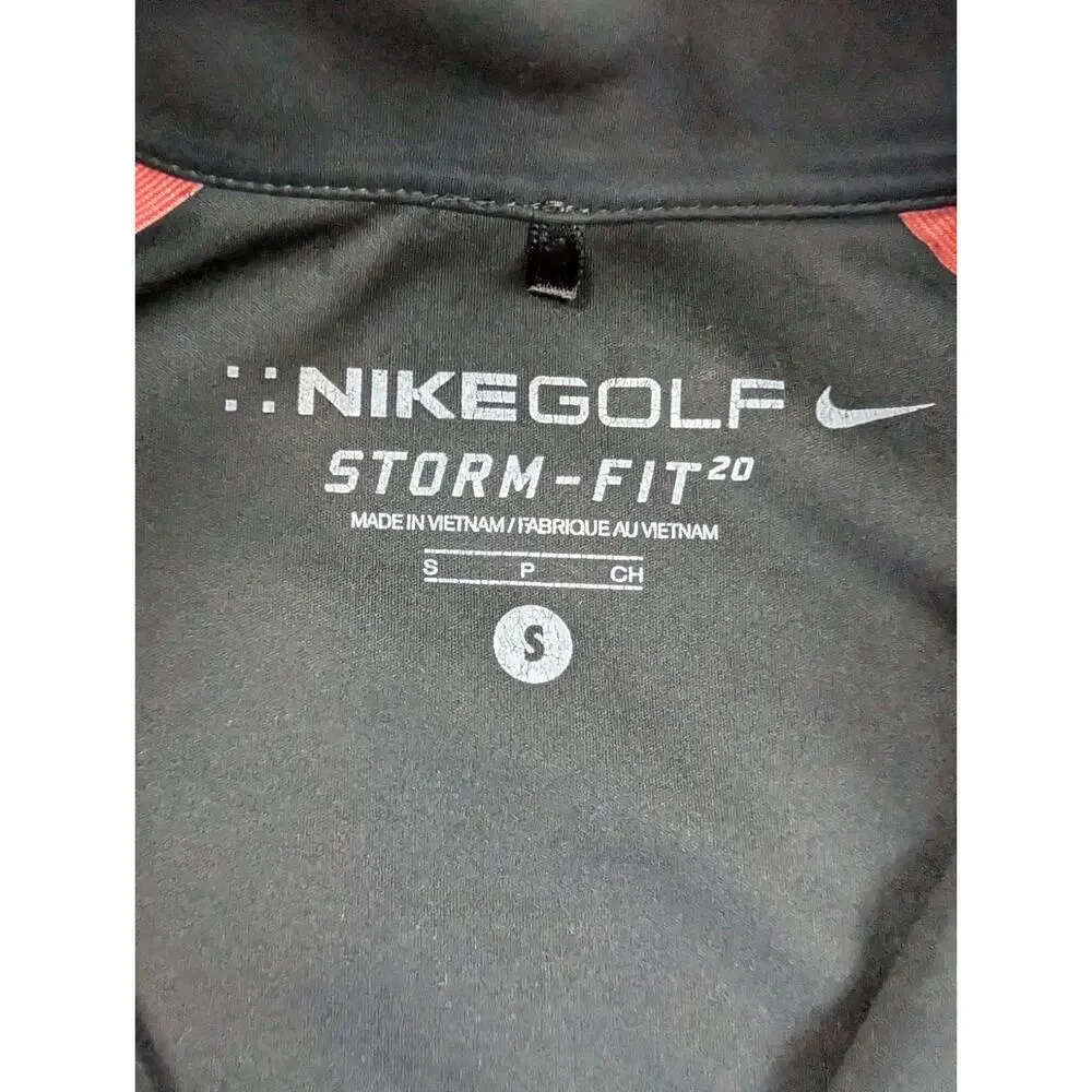 Nike Golf Storm-Fit 20 Jacket Mens Size S Small Black Waterproof Half Zip Logo